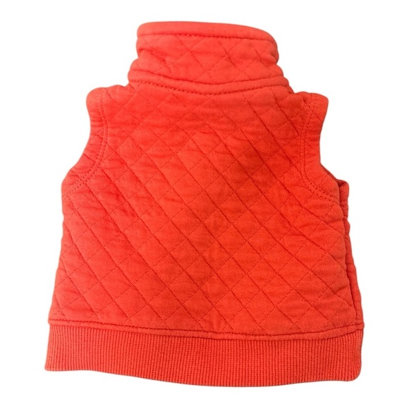 Carter's Red Baseball Quilted Vest with Stand-Up Collar Size NB - Picture 2 of 3
